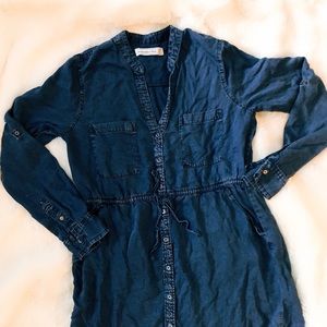 Denim shirt dress